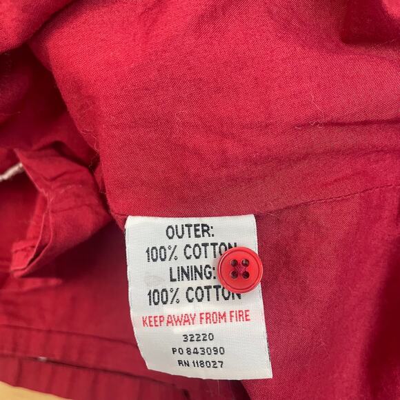 Mini Boden Girl's Red Smocking White Embroidered Skirt Sz 3-4 Yrs - Picture 6 of 6